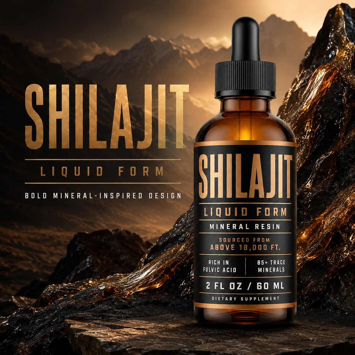 Private Label Shilajit Drops Manufacturer
